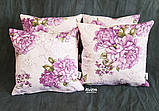 Набір з 6 декоративних наволочок для інтер'єру з великими півоніями Kuzya Production, фото 3