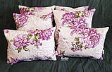 Набір з 6 декоративних наволочок для інтер'єру з великими півоніями Kuzya Production, фото 4