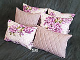 Набір з 6 декоративних наволочок для інтер'єру з великими півоніями Kuzya Production, фото 6