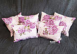 Набір з 6 декоративних наволочок для інтер'єру з великими півоніями Kuzya Production, фото 7