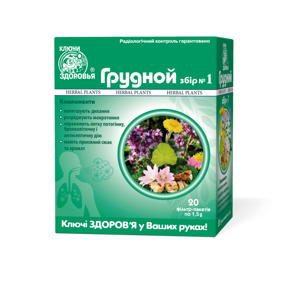 ФІТОЧАЙ ГРУДНИЙ ЗБІР №1 1,5 Г № 20