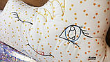Подушка хмара для дитячого ліжечка з золотими зірками Хлопчик Kuzya Production, фото 5