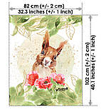 Набір сатинових панелей Лісові звірі № 3 Kuzya Production, фото 3