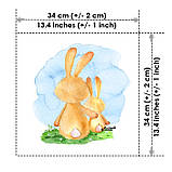 Набір дитячих сатинових панелей Мама з зайчиком Kuzya Production, фото 4