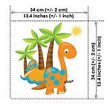 Набір дитячих сатинових панелей Милі динозаврики Kuzya Production, фото 5