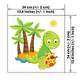 Набір дитячих сатинових панелей Милі динозаврики Kuzya Production, фото 6