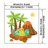 Набір дитячих сатинових панелей Милі динозаврики Kuzya Production, фото 7