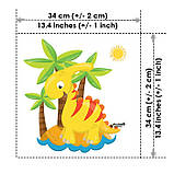 Набір дитячих сатинових панелей Милі динозаврики Kuzya Production, фото 8