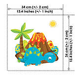 Набір дитячих сатинових панелей Милі динозаврики Kuzya Production, фото 9