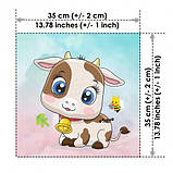 Набір з 12 сатинових панелей Милі звірята, фото 3