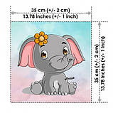 Набір з 12 сатинових панелей Милі звірята, фото 4