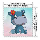 Набір з 12 сатинових панелей Милі звірята, фото 5