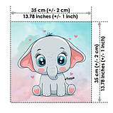 Набір з 12 сатинових панелей Милі звірята, фото 7