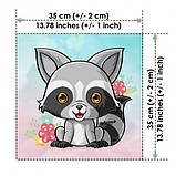 Набір з 12 сатинових панелей Милі звірята, фото 10