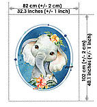 Набір сатинових панелей для дітей Тварини сафарі, фото 3