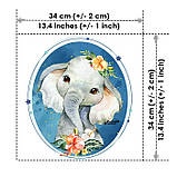 Набір сатинових панелей для дітей Тварини сафарі, фото 5