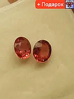 Сапфир Натуральный пара овал весом 1.05 ct 4.5 x 5.50 x 2.2mm