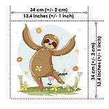 Набір дитячих сатинових панелей Лінивці, фото 8