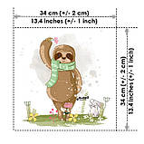 Набір дитячих сатинових панелей Лінивці, фото 9