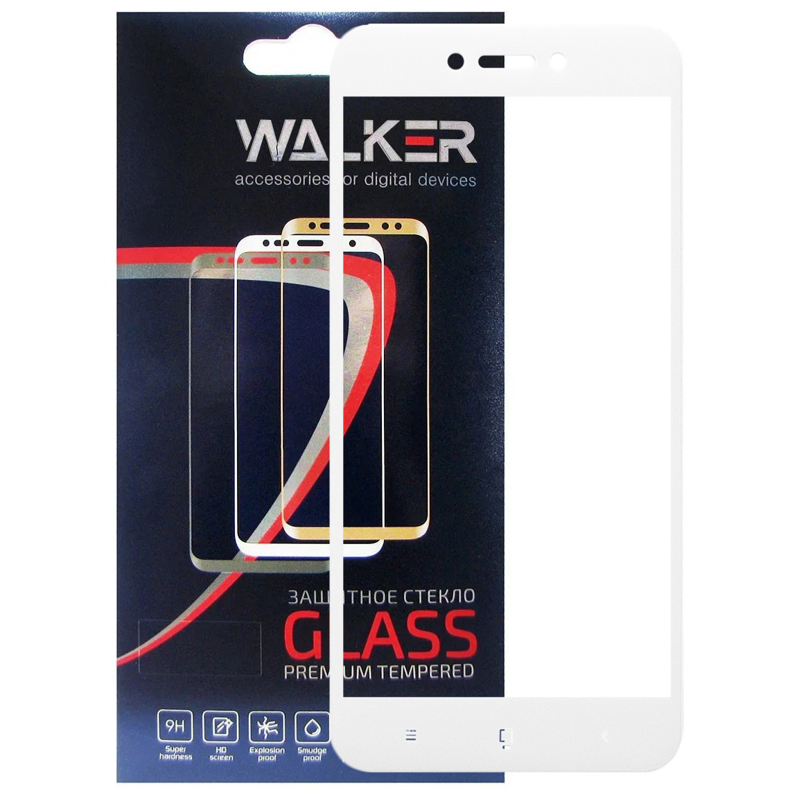 Захисне скло Walker 3D Full Glue для Xiaomi Redmi 5A White