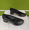 STTOPA Розміри 36-43. Туфлі великих розмірів шкіряні. Каблук 4,5 см. 145-3643-45 Чорні, фото 7