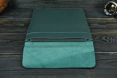 Шкіряний чохол для MacBook Дизайн №25, натуральна шкіра Grand, колір Зелений