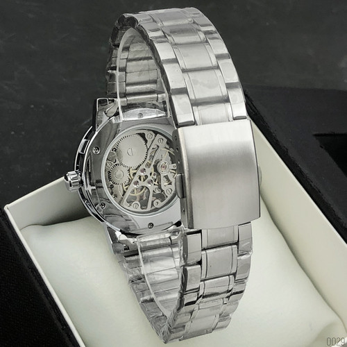 Winner 8012 Diamonds Automatic Silver-Black - фото 3 - id-p1557056590