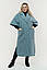 Жіночі демісезонні пальто 48-60 гірчиця, фото 7