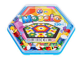 Мозаїка "Кольоровий Світ" 2070 Технок, 220 фішок, для дітей від 5 років