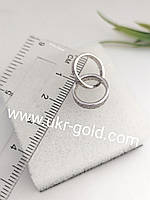 Серебряный кулон с цирконием, серебряный кулон два кольца серебряный кулон недорого