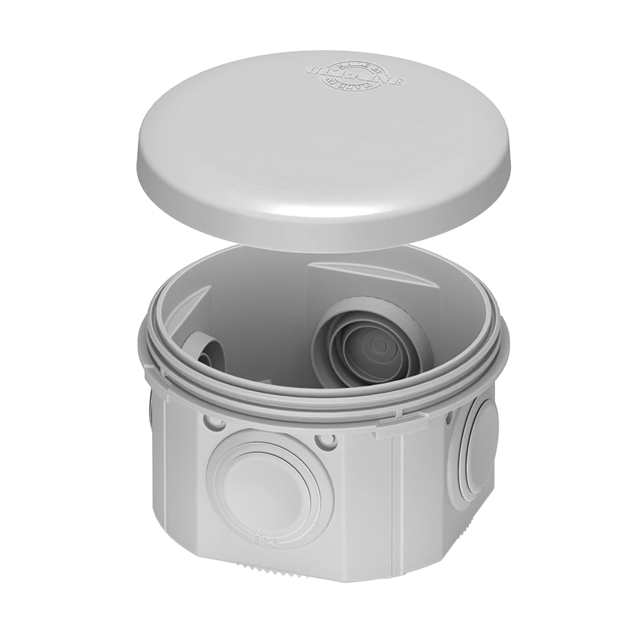 Розподільний бокс Plank IB004 80×40 сірий PLK6404650