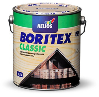HELIOS BORITEX Classic, лазурь для деревини тонкошарова, каштан (10), 2,5л