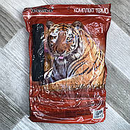 Термокомплект чоловічий бавовна Veenice, двошаровий, чорний, L-3XL розміри, 0107, фото 4