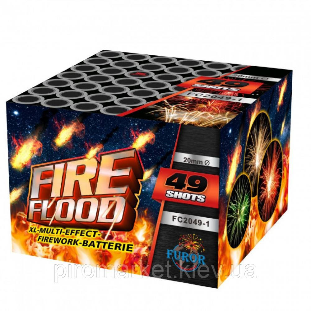 Феєрверк Fire Floodе 49 пострілів