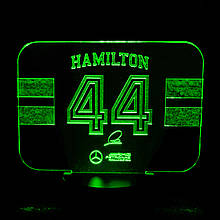 Акриловий світильник-нічник Хемілтон 44 зелений tty-n001312