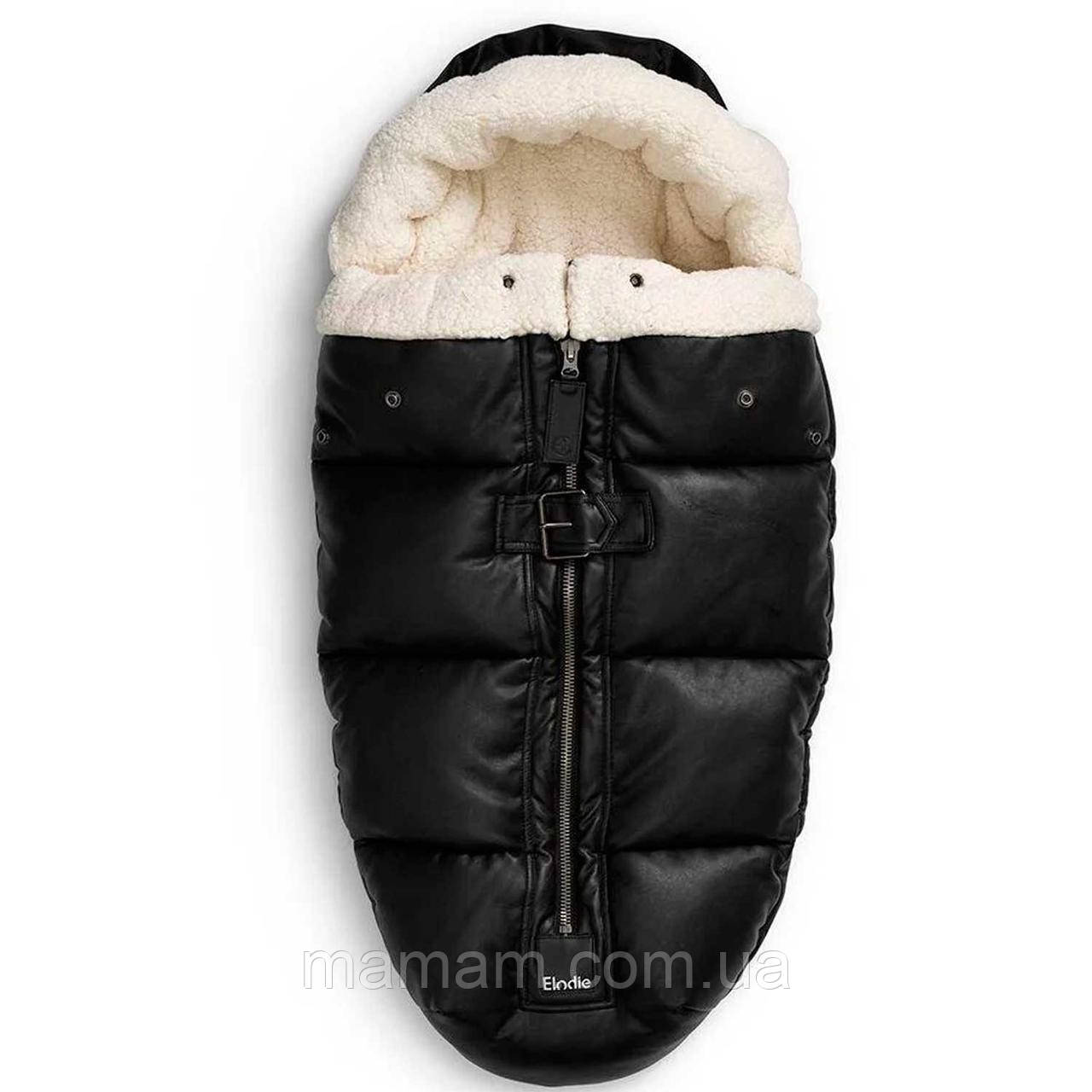 Зимовий конверт із хутром Elodie Details Aviator Black, фото 1