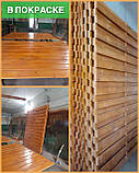 Горизонтальний дерев'яний паркан для котеджів LNK, фото 4