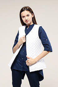 Медичний жилет Аляска 1 стьобаний Білий