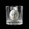 Кришталевий подарунковий набір келихів для віскі Boss Crystal Козаки 6 склянок срібло, фото 3