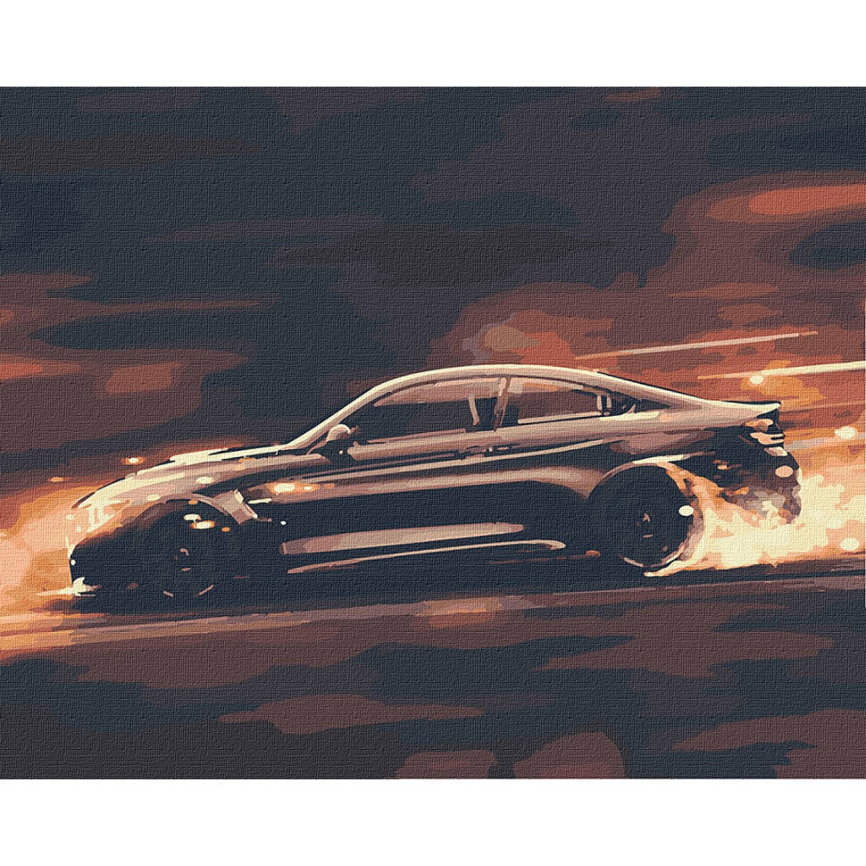 Картина за номерами "Шалена швидкість" Ідейка KHO2521 40х50 см