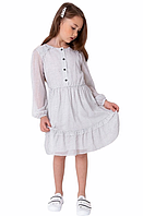 Дитяче ошатне плаття для дівчинки шифонове Mevis біле