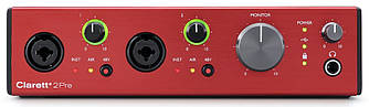 Аудіоінтерфейс FOCUSRITE Clarett+ 2Pre