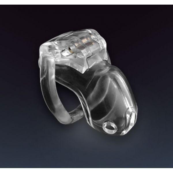 Пластиковий пояс вірності маленький, Клітка цнотливості для пеніса, V3 Nano, Прозорий