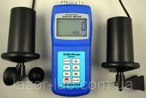 Часовий анемотометр SR5836C (m4836C)(0.4-45мс) з флюгером і компасом.З опр. об'єму вісдр. потік і напр. вітру