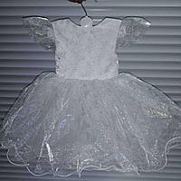 Красивое платье на 1-2 годика "Бабочки-блеск"