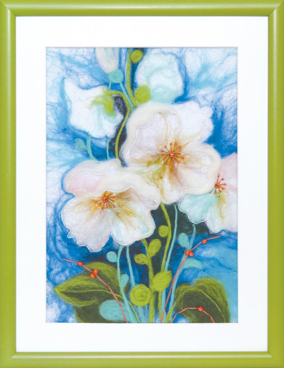 Набір для валяння картини В-200 Ніжний цвіт, фото 1