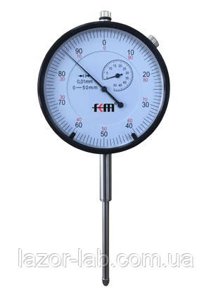 Індикатор годинникового типу KM-112-76-50 (0-50/0.01 мм) без вушка