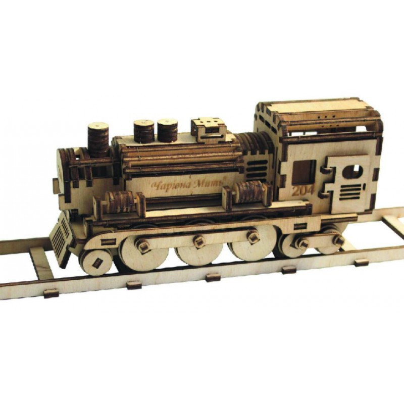 Дерев'яний набір конструктор F-010. Потяг, фото 1