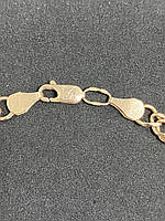 Золотий браслет БУ 585 проби,Бісмарк плетіння, вага 10,37 г, фото 3