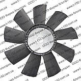 Крильчатка вентилятора системи охолодження Т-150 МаЗ ЯМЗ-236/238 пластик, d=550 мм, 83 мм лопать, 238-1308012, фото 4